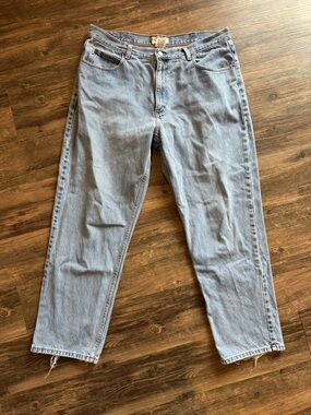 Vintage Mens LL Bean Natural Fit Denim Jeans 38x30 Light Wash